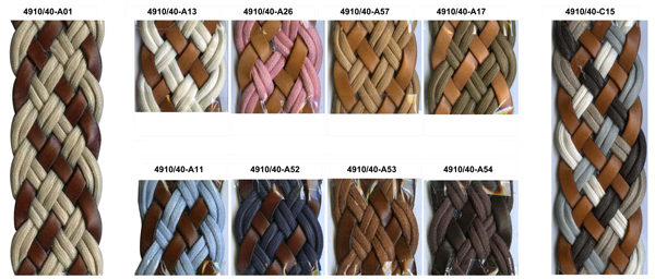 Series 4910 Braided Web leather